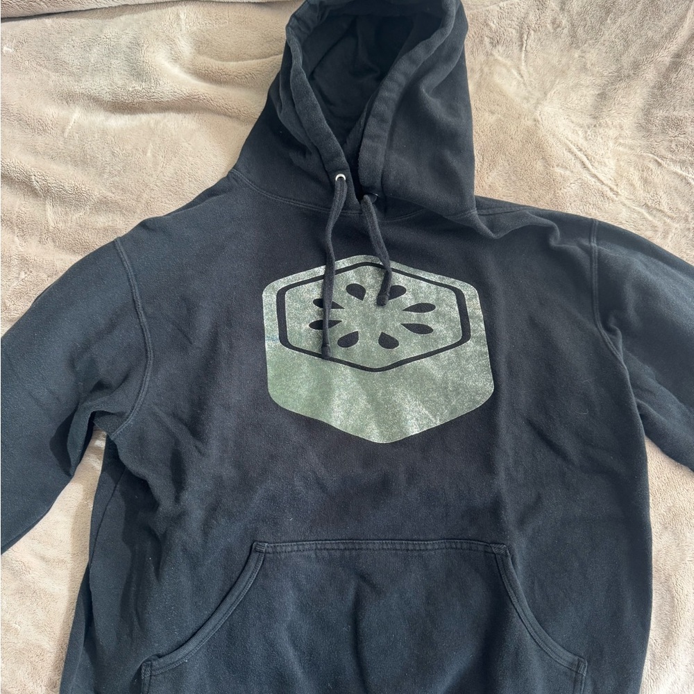 Black Graphic Hoodie